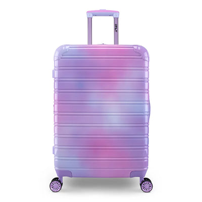 iFLY Fibertech Hardside Checked Luggage 24", Pastel Sky**New**