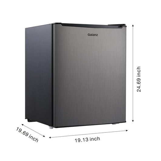 Galanz 2.7 Cu Ft Single Door Mini Fridge, eStar**New slight dent from shipping**