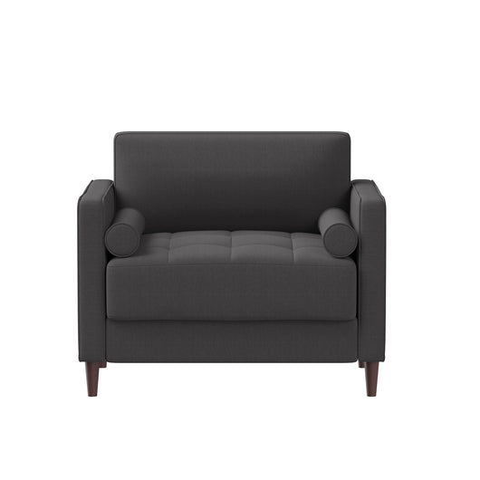 Lifestyle Solutions Lexington Armchair, 39.8" W x 31.1" D x 33.5" H, Heather Grey**New and assembled,dent from shipping**