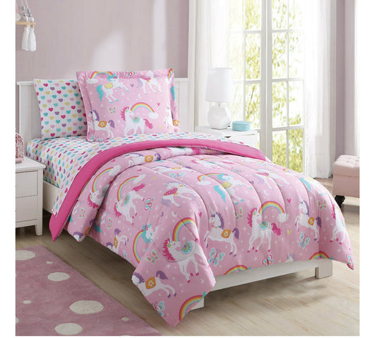 Mainstays Bed in a Bag Unicorn full size (new in the bag)