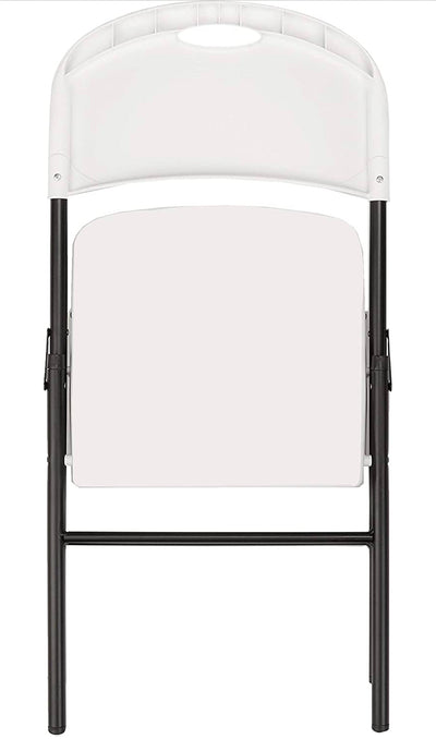 Amazon Basics Folding Plastic Chair, 350-Pound Capacity, White, 6-Pack- NEW IN BOX!!!
