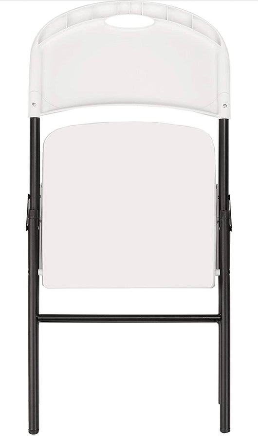 Amazon Basics Folding Plastic Chair, 350-Pound Capacity, White, 6-Pack- NEW IN BOX!!!