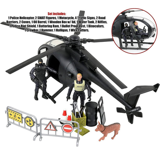 Click N' Play Military SWAT Elite Unit Rescue, 12" Action Figures- NEW IN BOX!!!