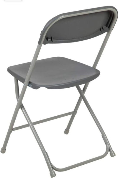 Flash Furniture Hercules Hercules™ Series Plastic Folding Chair - Grey - 9 Pack 250LB Weight Capacity Comfortable Event Chair-Lightweight Folding Chair!  -Brand new in the box (9 Pack)