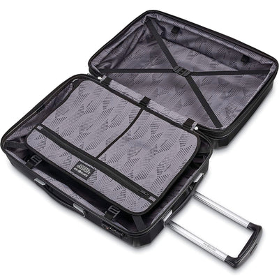Samsonite Winfield 3 DLX Hardside Expandable Luggage with Spinners, Checked-Medium 25-Inch, Black!! NEW OUT OF BOX(DAMAGED FROM SHIPPING)!!