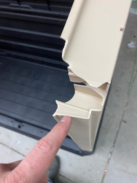 !!!HANDYMAN SPECIAL!!! Keter Store-It-Out MIDI 30 cu ft All Weather Resin Storage Shed, Beige!! MISSING DOORS AND HINGES BUT STILL CAN BE USED TO COVER TRASH CANS!!