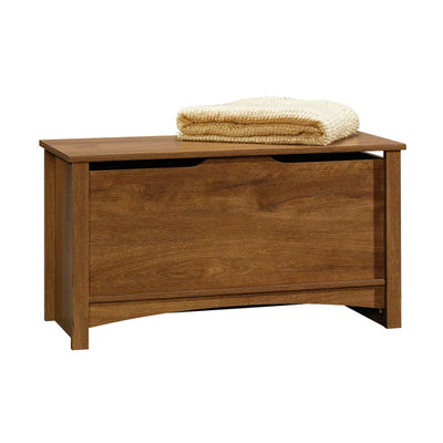 Sauder Shoal Creek Wood Storage Chest, Oiled Oak Finish**New in box**