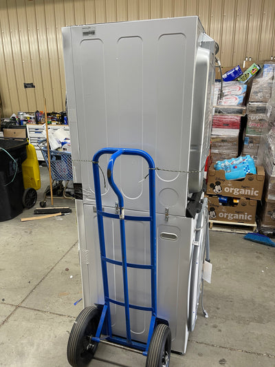 Front Load Washer and 7.4 cu. ft. Dryer!  WHITE FINISH  -Brand new never used, scratch and dent unit - , photos shown - GAS DRYER!