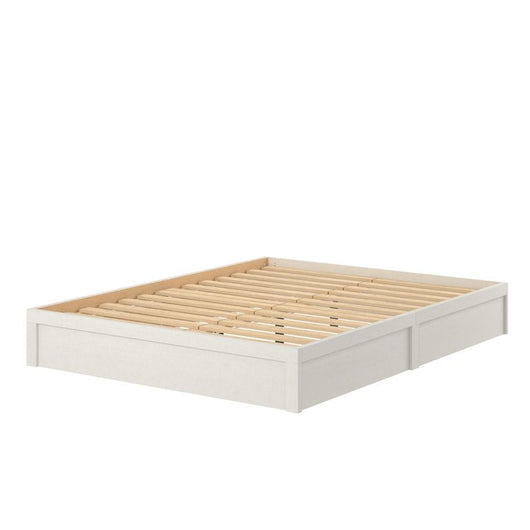 Ameriwood Home Platform Queen Bed Frame in Vintage White**New in box**