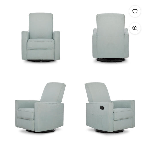 Evolur Raleigh Upholstered Plush Seating Glider Swivel, Rocker, Recliner, Glider for Nursery- brand new / assembled