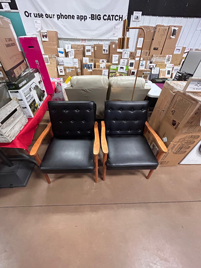Baxton Studio Sorrento Lounge Chair, Set of 2!  -Brand new & Assembled