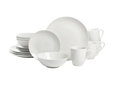 Ten Strawberry Street Simply White Coupe 16-Piece Ceramic Dinnerware Set- NEW IN BOX!!!!