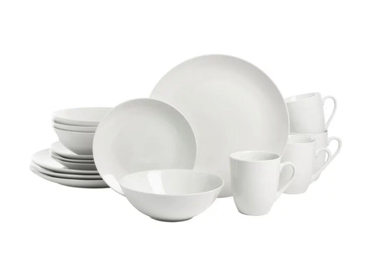 Ten Strawberry Street Simply White Coupe 16-Piece Ceramic Dinnerware Set- NEW IN BOX!!!!