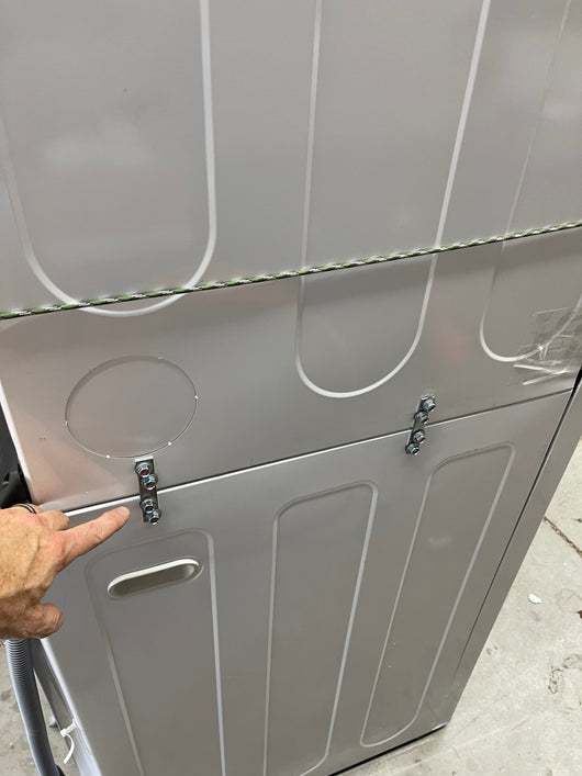Front Load Washer and 7.4 cu. ft. Dryer!  WHITE FINISH  -Brand new never used, scratch and dent unit - , photos shown - GAS DRYER!