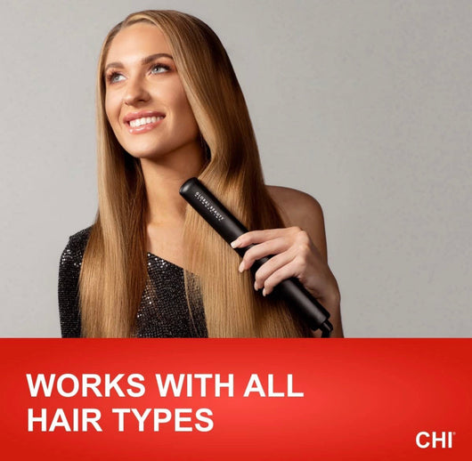 CHI Original Ceramic Hair Straightening Flat Iron | 1" Plates, Black- NEW IN BOX!!!