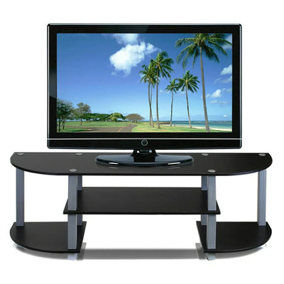 Furinno Turn-S-Tube Wide TV Entertainment Center, Black/Grey**New in box**