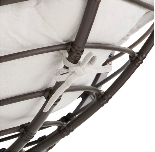 Better Homes & Gardens Papasan Bench, Gray!! NEW AND ASSEMBLED, MINOR DIRT MARK FROM SHIPPING(HARDLY NOTICEABLE)!!