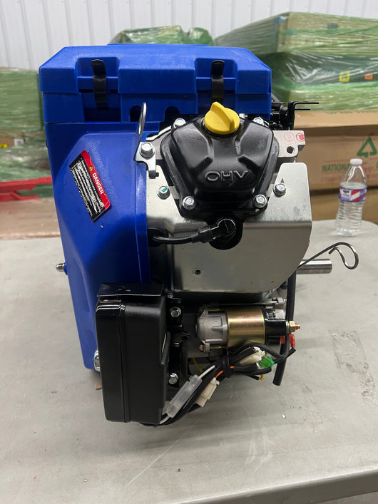DuroMax XP23HPE 713cc V-Twin Electric Start Gas Powered 50 State Approved, Multi-Use Engine, XP23HPE, Blue- NEW OUT OF BOX!!! (Minor crack on air filter cover)