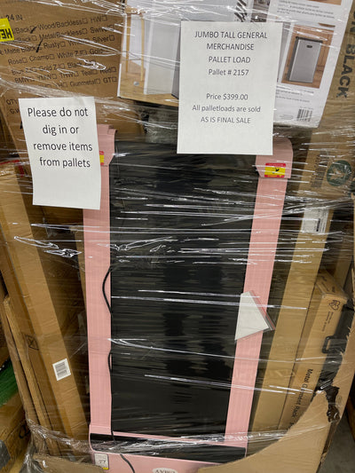 Jumbo huge liquidation pallet- over 7 ft tall ! Pallet number 2157