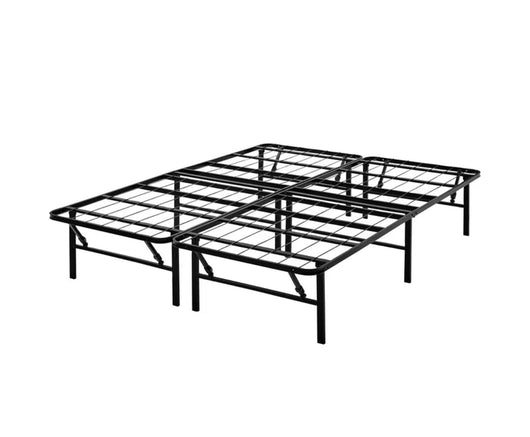 Mainstays 14" High Profile Foldable Steel Queen Platform Bed Frame, Black- NEW IN BOX!