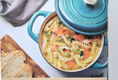 Tramontina Enameled Cast Iron Dutch Ovens 3.5 QT and 5.5 QT in Teal/ new in box