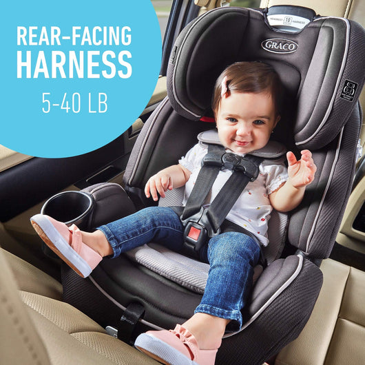 Graco Grows4Me 4 in 1 Car Seat, Infant to Toddler Car Seat with 4 Modes, West Point**New in box**