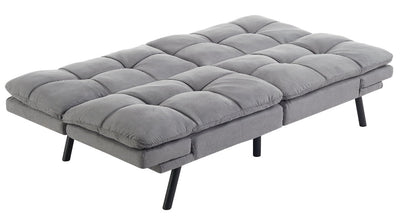 Mainstays Memory Foam Futon, Gray Faux Suede!! NEW IN BOX!!