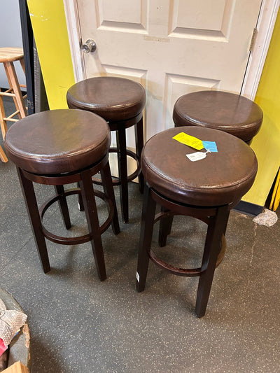 Maya Brown 29 Inches Bar Stool set of 4**New,one chair chipped from shipping)