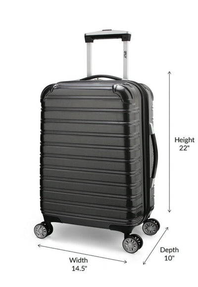 iFLY Hardside Fibertech Luggage 3 Pc Set, 20" Carry-on, 24" & 28" Checked, Black- NEW OUT OF BOX!!!!