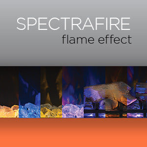 ClassicFlame 26" 3D Infrared Quartz Electric Fireplace Insert Plug and Safer Sensor, Black**New in box**