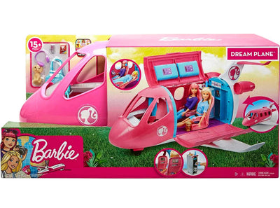 Barbie Dreamplane Airplane Toys Playset with 15+ Accessories Including Puppy, Snack Cart, Reclining Seats and More- NEW IN BOX!!!