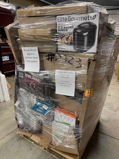 Jumbo huge liquidation pallet- over 7 ft tall ! Pallet number 2323
