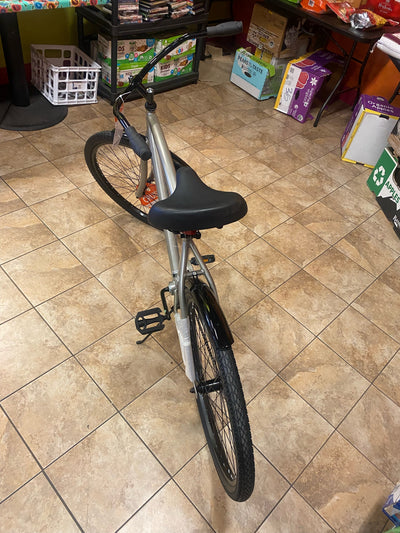 Kent, 26" Men's Seachange, Beach Cruiser Bicycle, Silver- NEW AND ASSEMBLED!!! Front rim has a minor bend, does not affect riding function!