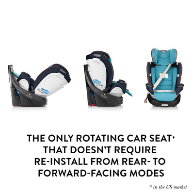 Evenflo Gold Revolve360 Rotational AllinOne Convertible Car Seat Swivel Car Seat Rotating Car Seat for All Ages Swivel Baby Car Seat ModeChanging 4120lb Car Seat and Booster Car Seat, Moonstone**New in box**