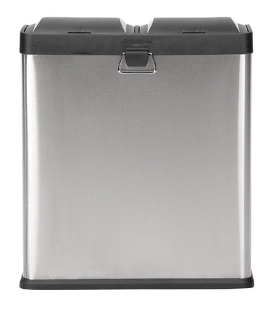 Step N' Sort 2 Compartment Kitchen Garbage Can & Recycling Bin, Silver, 16 gal- NEW OUT OF BOX!!!