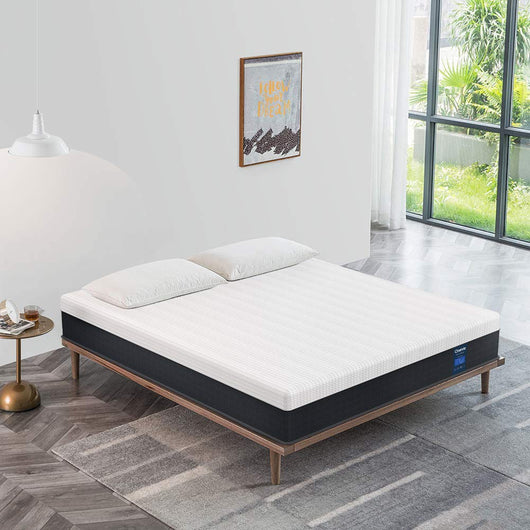Coolvie Queen Mattress 10 Inch, Cool Memory Foam Mattress Pocket Spring Hybrid Mattress, Motion Isolation Double Bed in A Box**New in box**