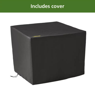 Mainstays 30" Square Ceramic Tiletop Outdoor Gas Fire Pit Table- NEW IN BOX!!!