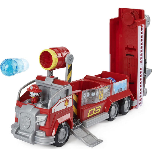 Paw Patrol, Marshall’s Transforming Movie City Fire Truck with Extending Ladder, Lights, Sounds and Action Figure, Kids Toys for Ages 3 and up- NEW !!!