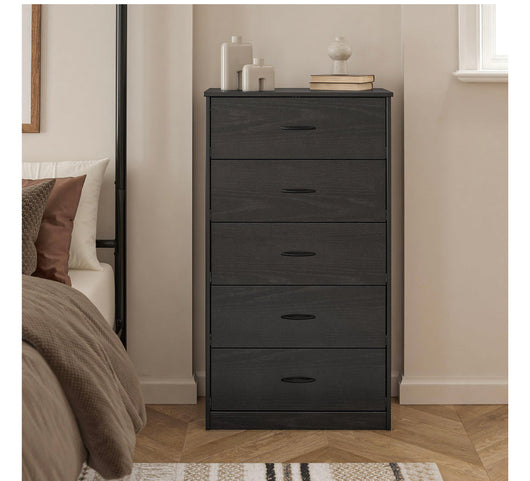 Mainstays Classic 5 Drawer Dresser black oak (new in the box)