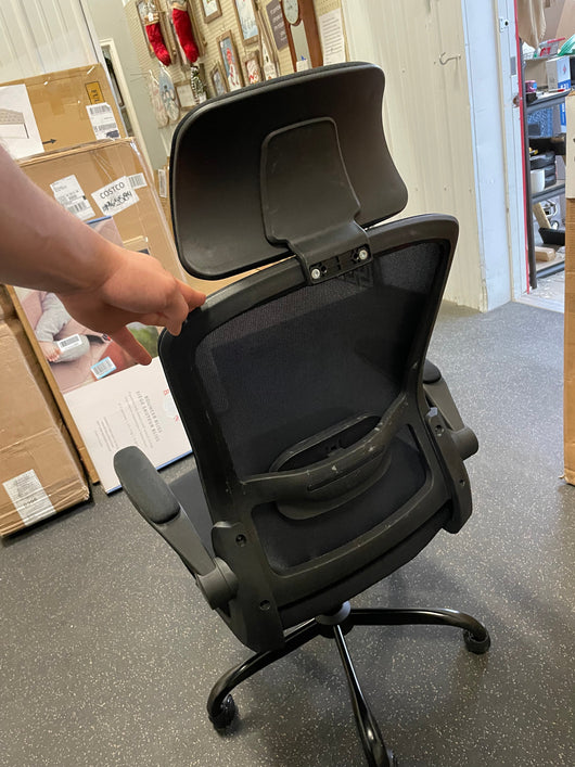 Mimoglad Office Chair, High Back Ergonomic Desk Chair with Adjustable Lumbar Support and Headrest, Swivel Task Chair with flip-up Armrests for Guitar Playing**New and assembled**