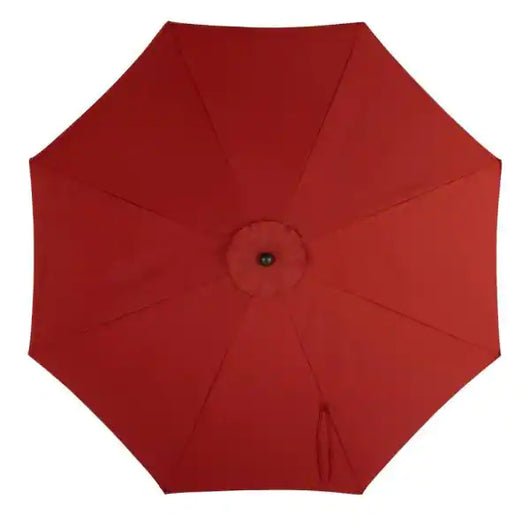10 ft. Aluminum Auto-Tilt Market Outdoor Patio Umbrella in Chili Red**New in Box**