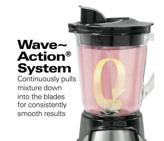Hamilton Beach 12 Function Blender and Chopper with Mess-Free 40oz Glass Jar, 700W, Black and Stainless- NEW IN BOX!!!