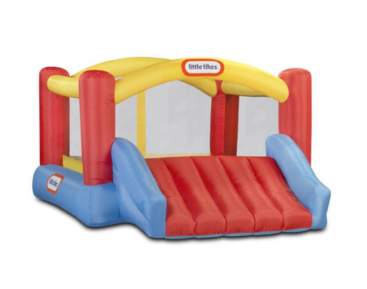 Little Tikes Jump 'n Slide 9'x12' Inflatable Bouncer, Inflatable Bounce House with Slide and Blower, Multicolor- Indoor Outdoor Toy for Kids Girls Boys Ages 3 4 5+