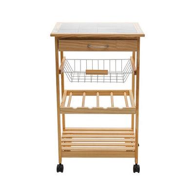 Neu Home Rolling Kitchen Cart with Ceramic Countertop**New in box**