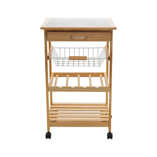 Neu Home Rolling Kitchen Cart with Ceramic Countertop**New in box**