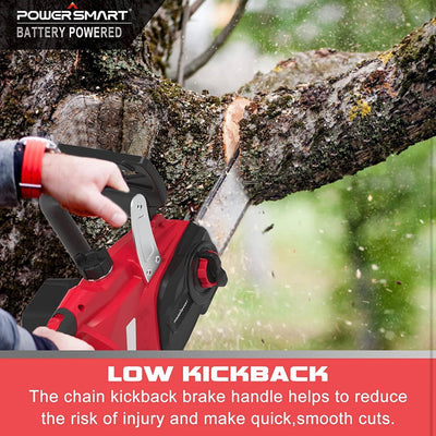 PowerSmart Electric Chainsaw 20V Battery Powered, Cordless Chain Saw With 12 Inch Chain and Bar, 4Ah Battery And Fast Charger Included! (USED ONCE - VERY CLEAN!)  -Used once very clean, photos shown