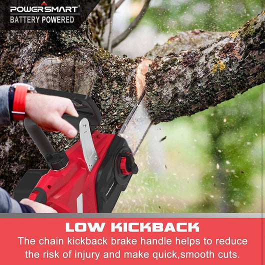 PowerSmart Electric Chainsaw 20V Battery Powered, Cordless Chain Saw With 12 Inch Chain and Bar, 4Ah Battery And Fast Charger Included! (USED ONCE - VERY CLEAN!)  -Used once very clean, photos shown