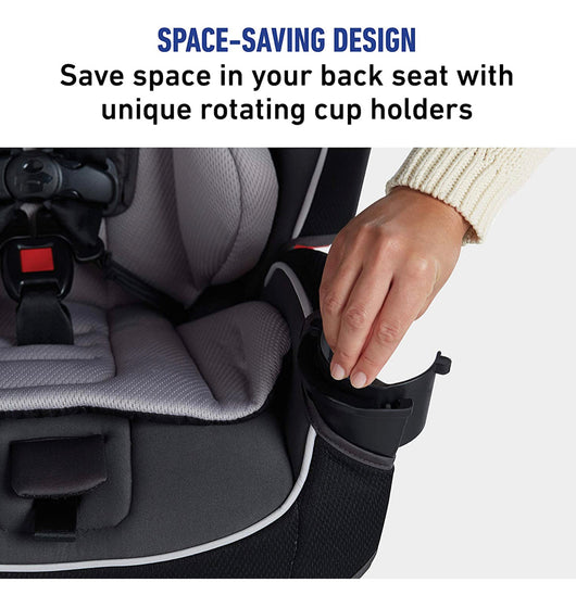 Graco SlimFit 3 in 1 Car Seat -Slim & Comfy Design Saves Space in Your Back Seat, Darcie, One Size! -New!