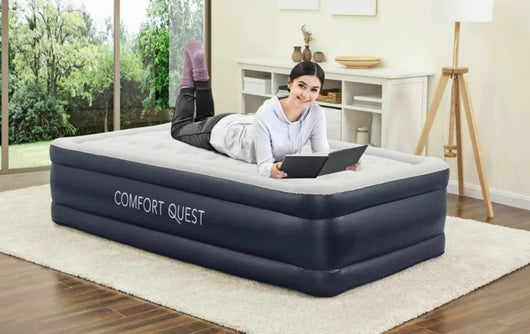 Bestway Comfort Quest 18" Twin Air Mattress with Built-in Pump- NEW IN BOX!!!!