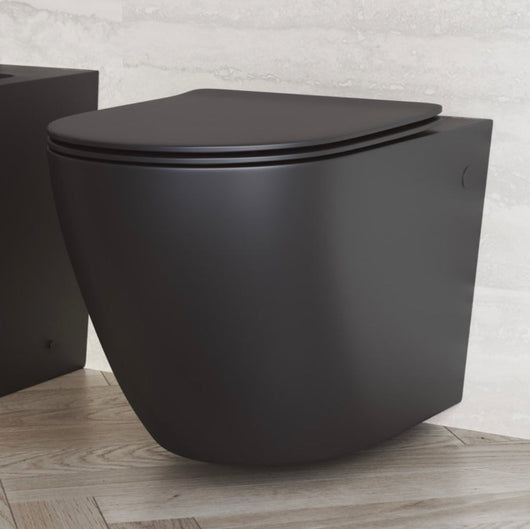 REDUCED!!!  Swiss Madison St.Tropez Wall-Hung Elongated Toilet Bowl in Matte Black- NEW IN BOX!!!